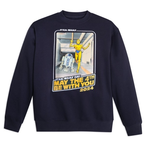 Disney Other - Disney Star Wars: May the 4th Be With You 2024 Pullover Sweatshirt Adult XS NEW